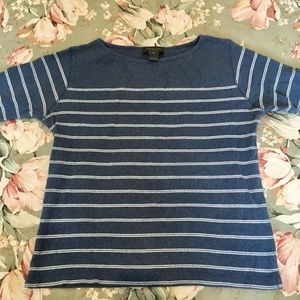 Navy Blue Striped Van Heusen Sweater